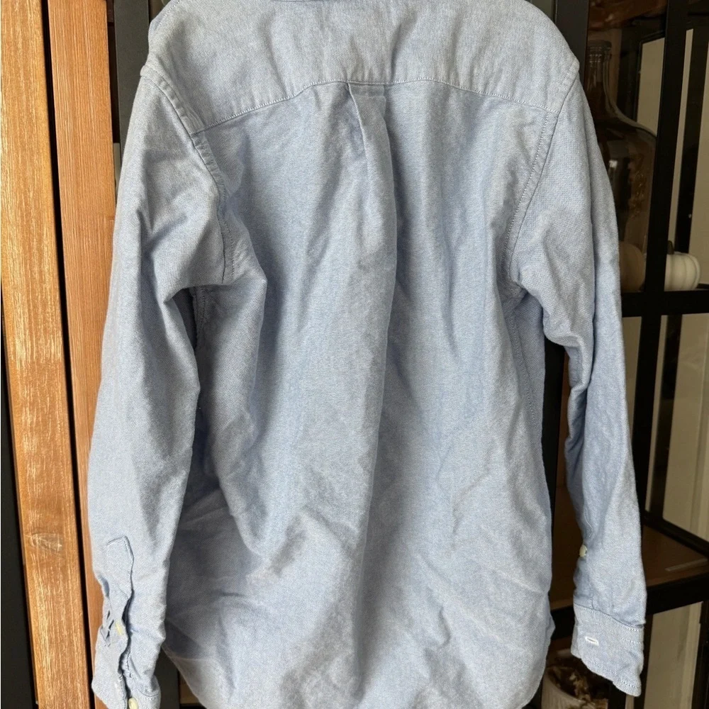 Ralph Lauren boys button down shirt oxford chambray cotton long sleeve polo pony